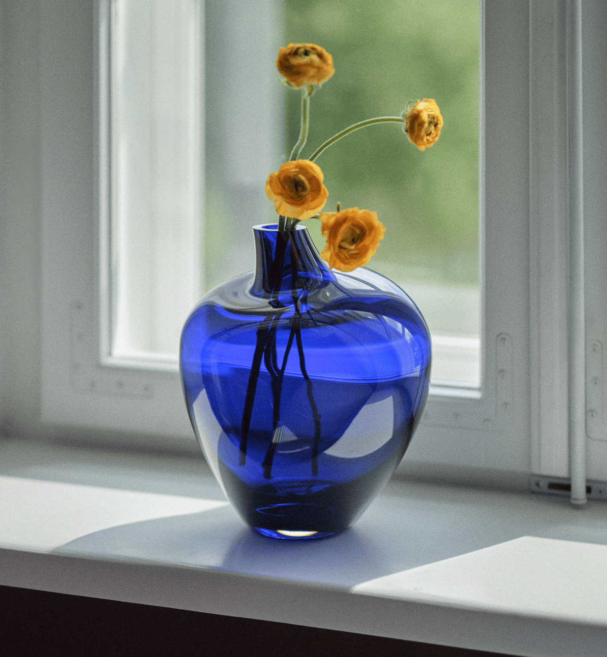 PEBBLE 2017 Vase, Cobalt, 30 cm