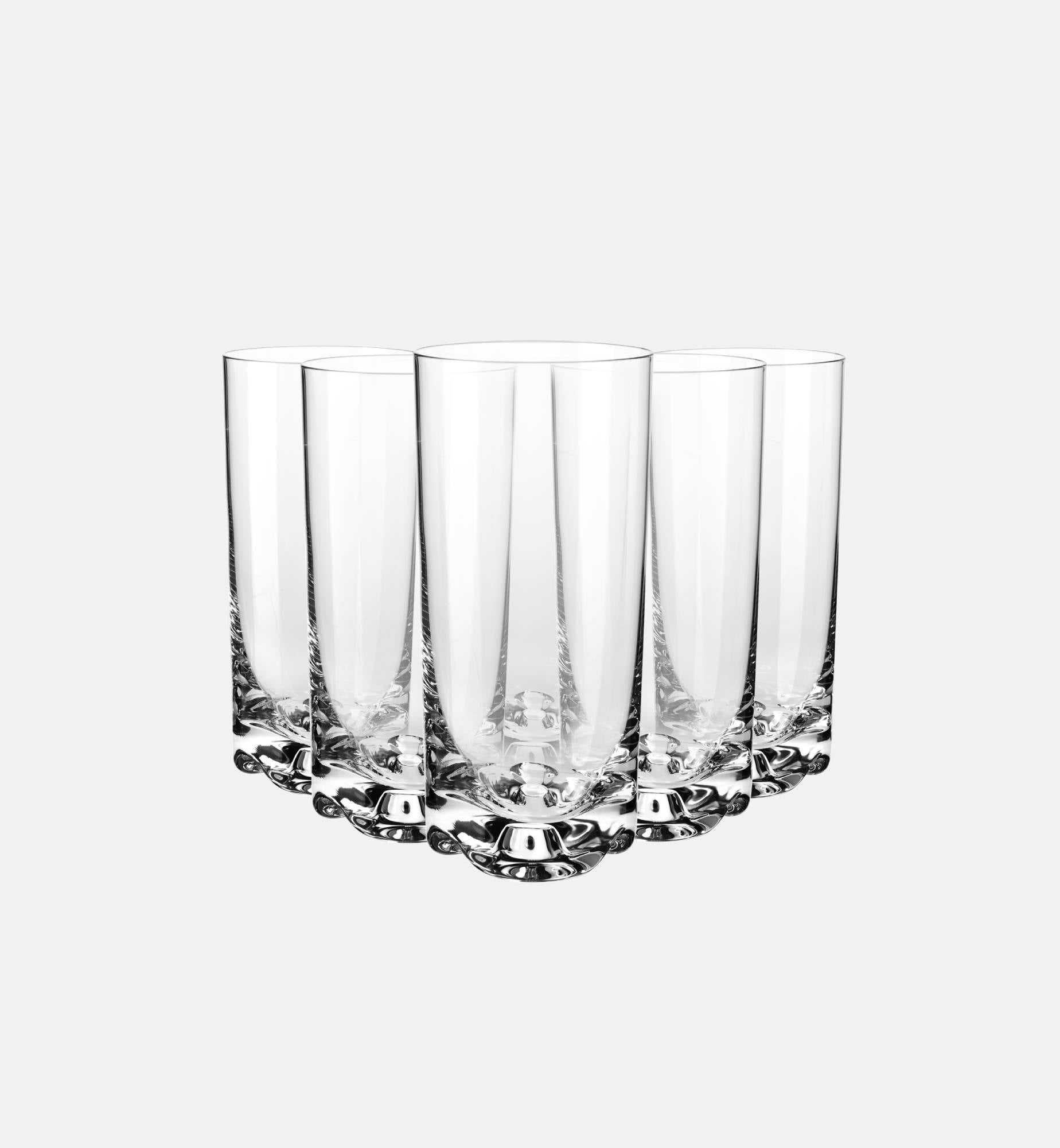 Tall Tumblers with Textured Base, 340 ml