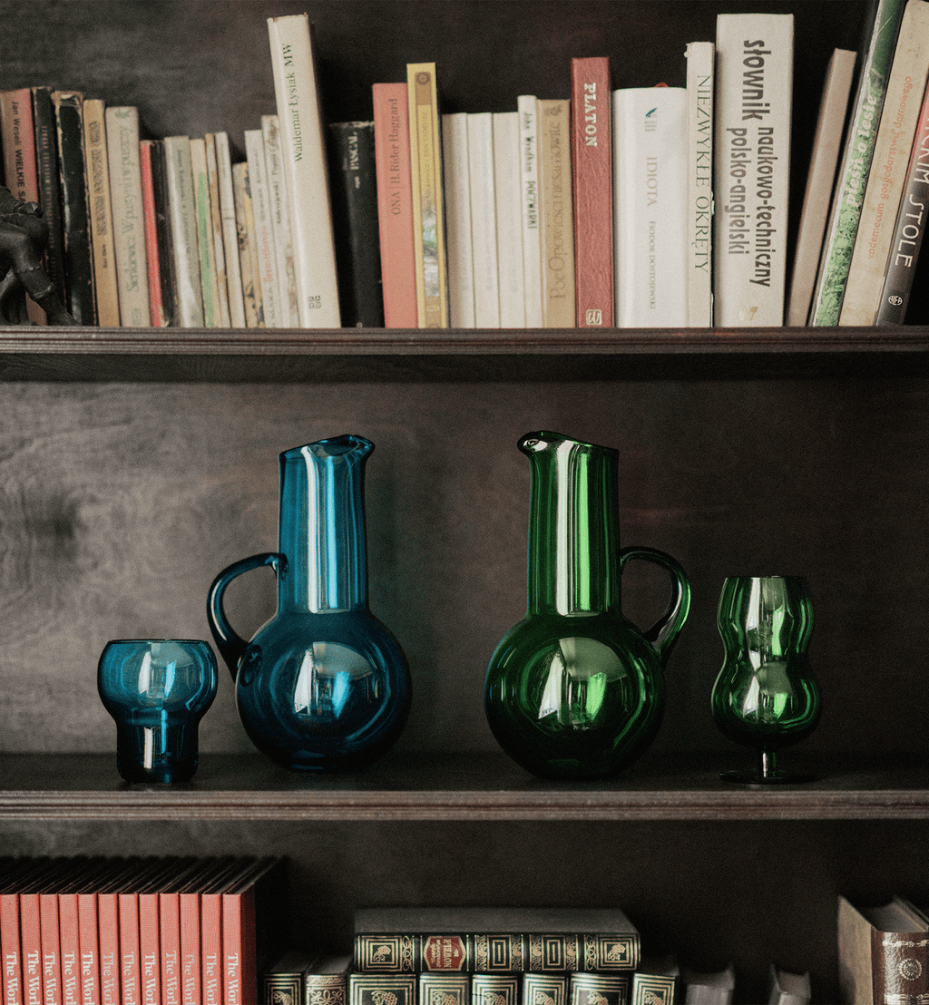 PRE-ORDER Bubble 1967 Water Glasses, Emerald, 350 ml