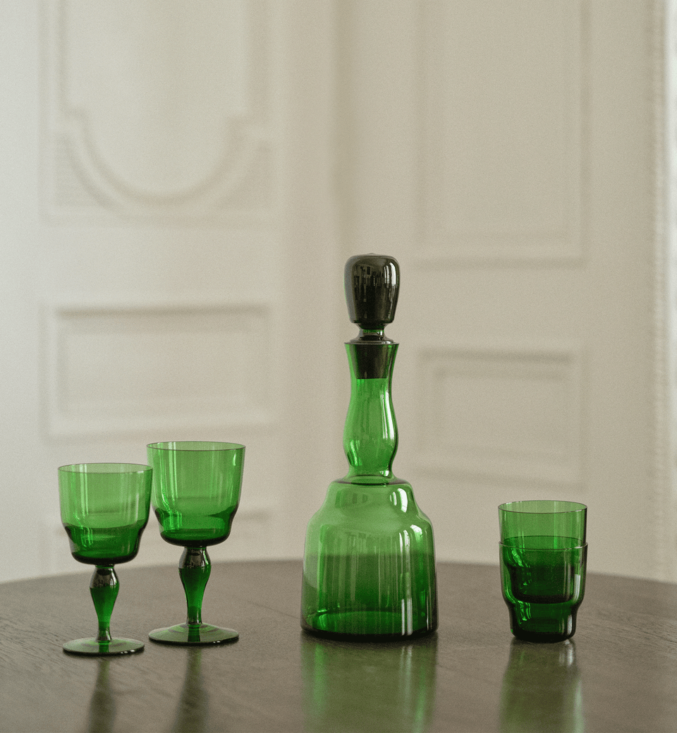 Kryształowe kieliszki do białego wina Charlie 1971 Emerald 230 ml