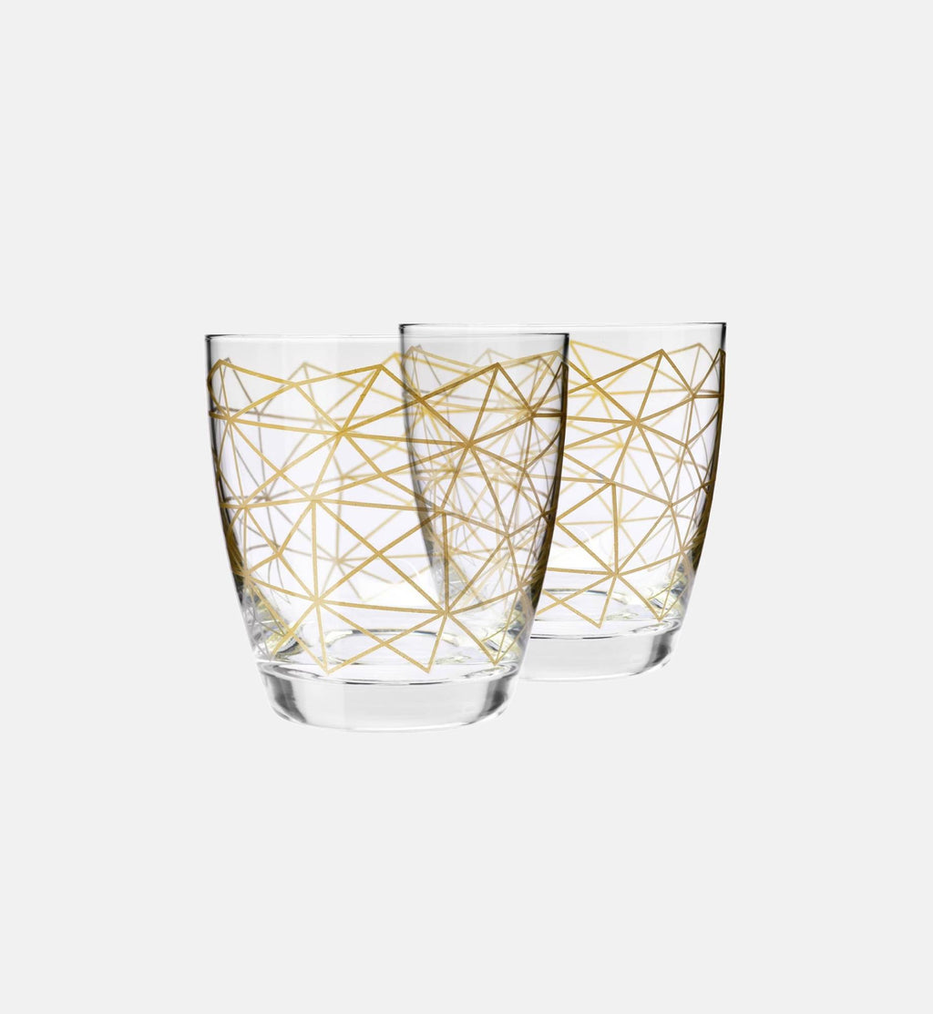 Glasses 370 ml "Golden mesh"