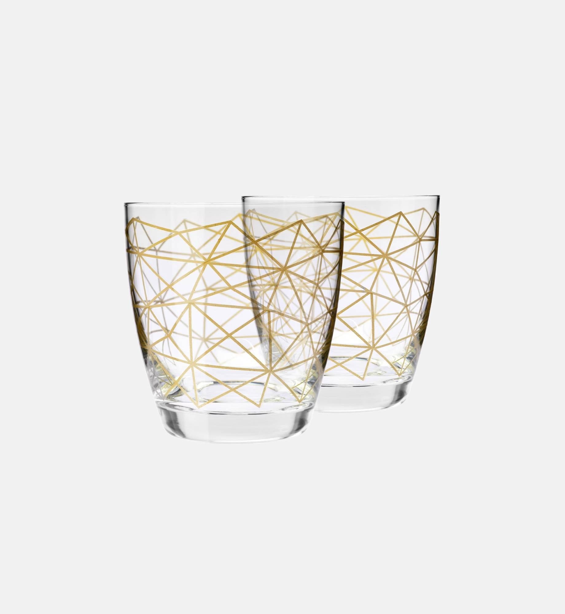 Glasses 370 ml "Golden mesh"