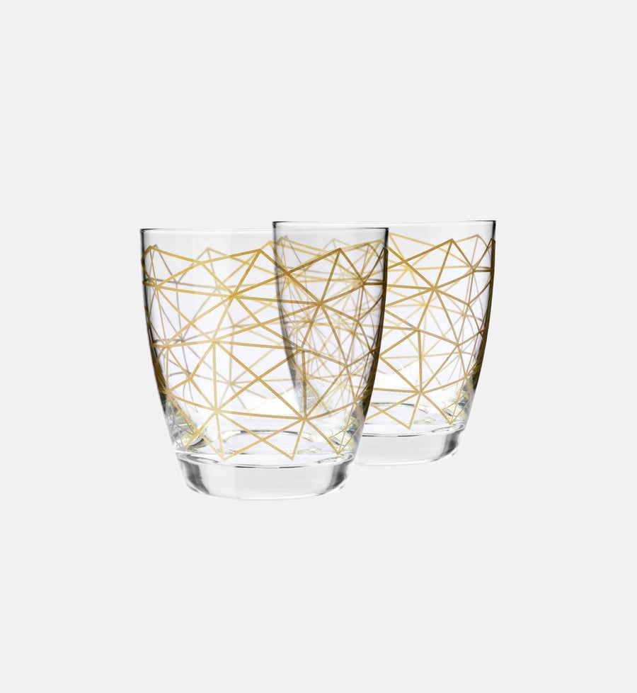Glasses 370 ml "Golden mesh"