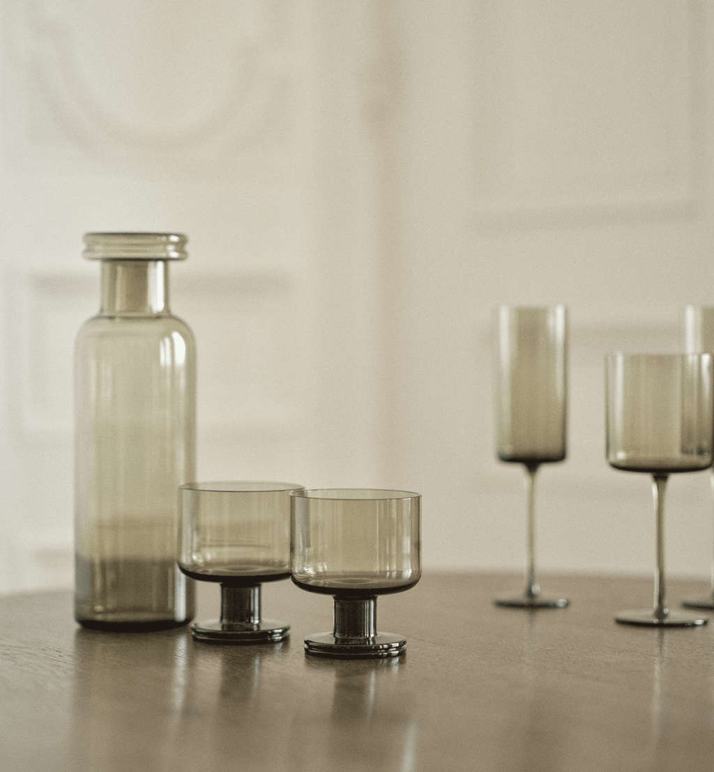 Double 1977 Water Glasses, Smoky, 280 ml