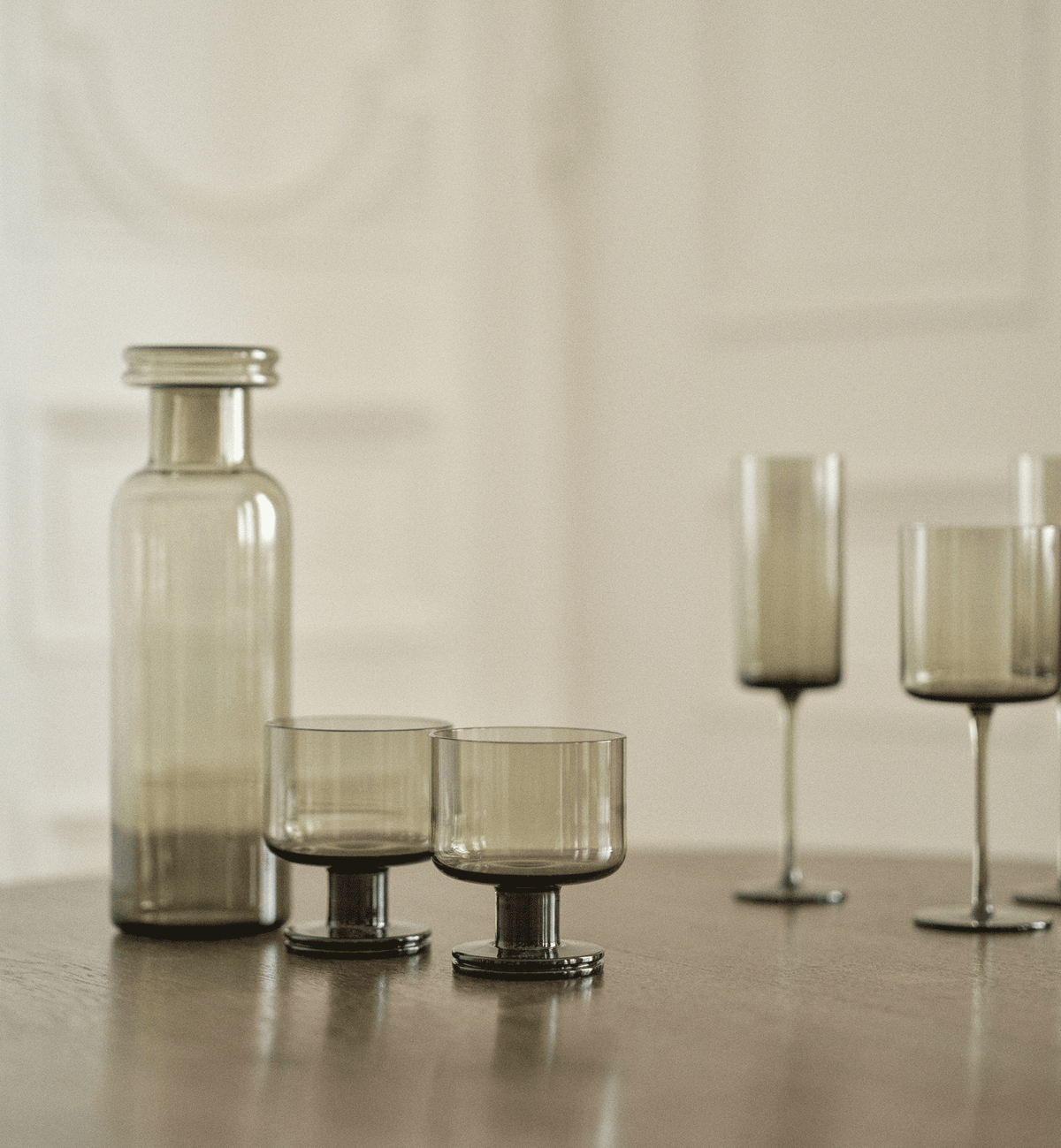 Double 1977 Water Glasses, Smoky, 280 ml
