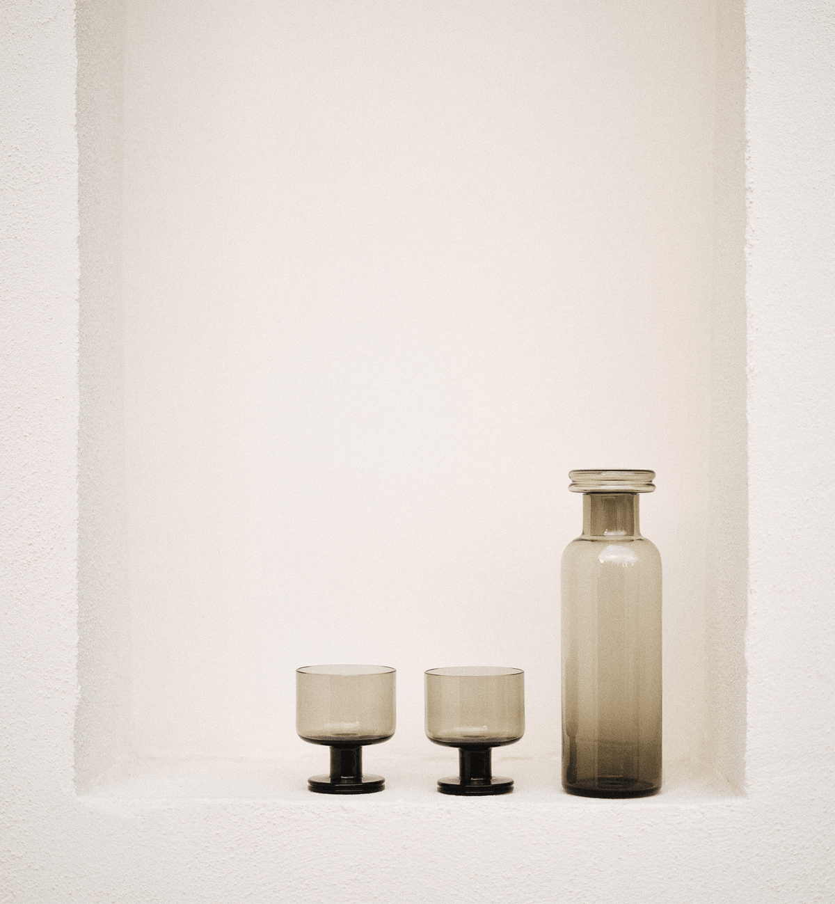 Double 1977 Water Glasses, Smoky, 280 ml