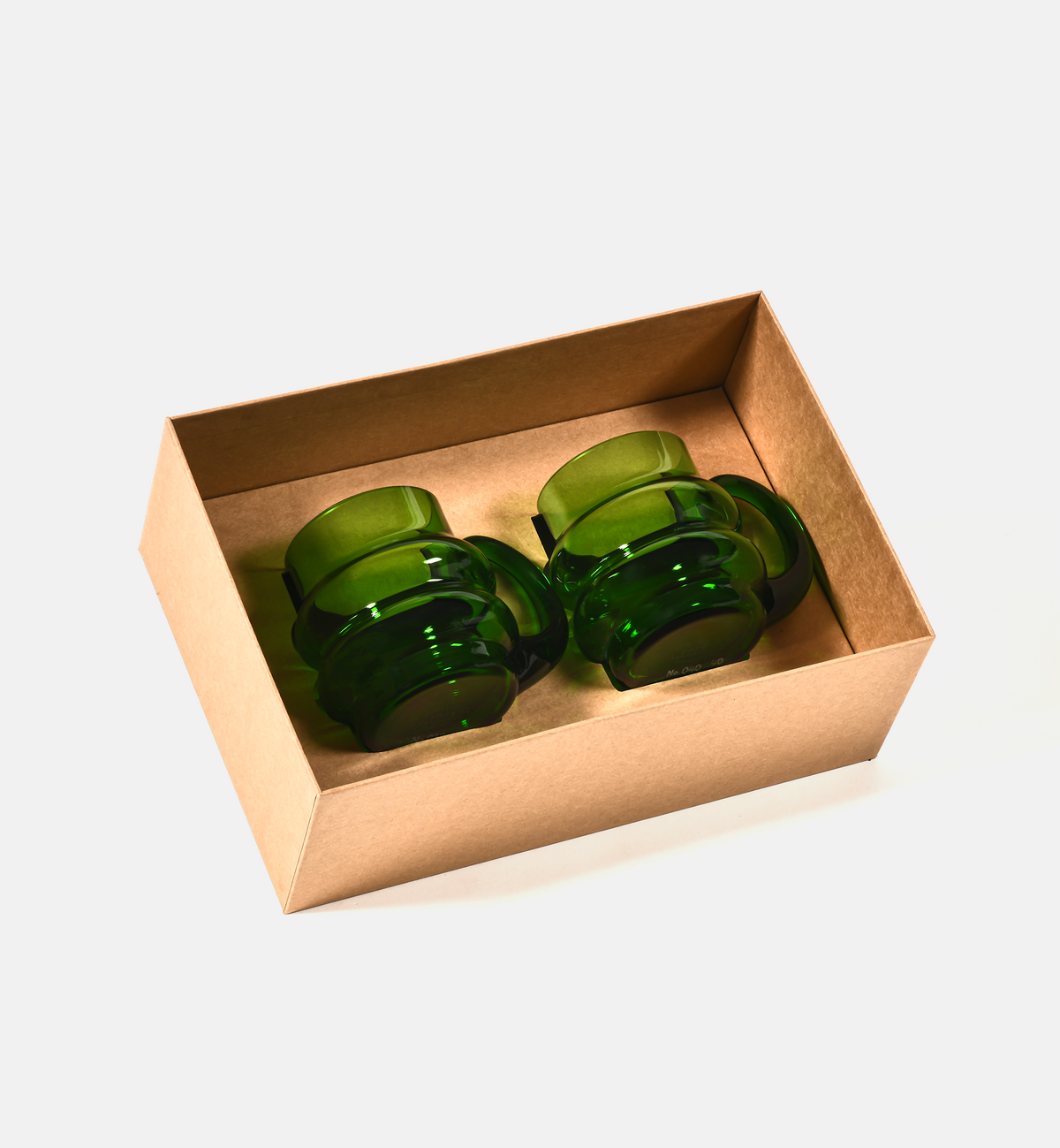 PRE-ORDER Double Bubble 1969 Crystal Cups, Emerald, 190 ml