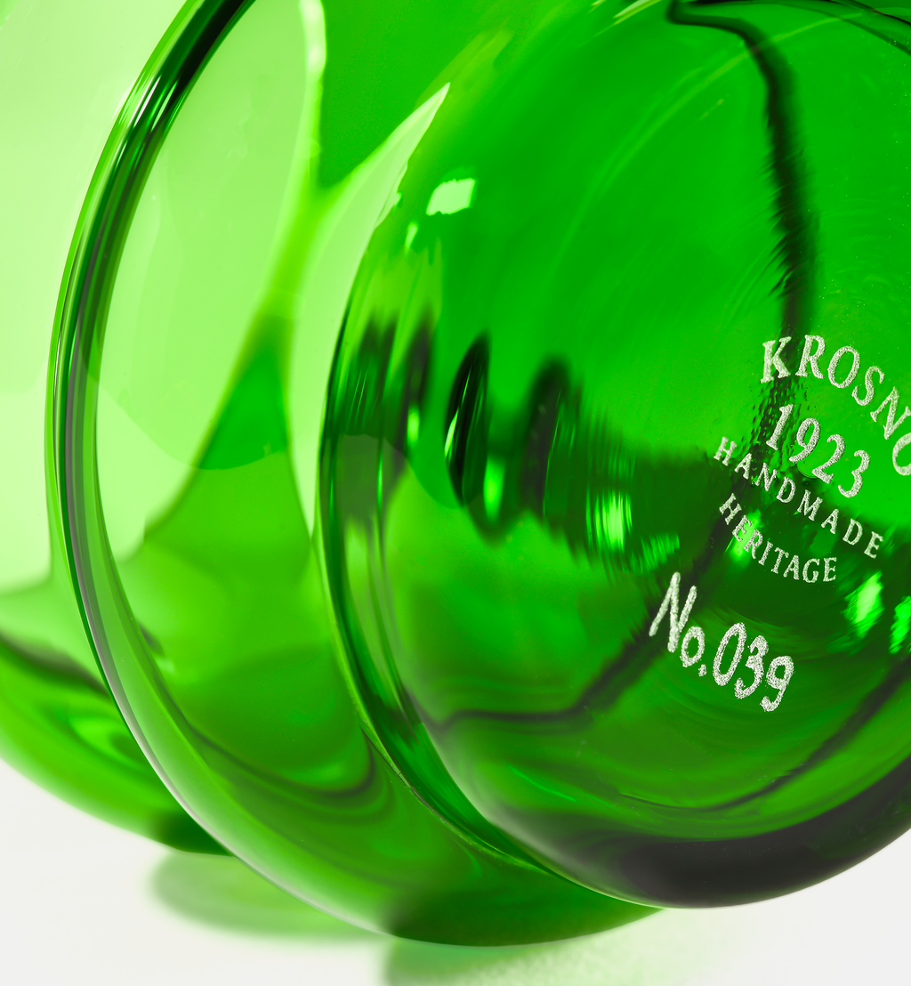 PRE-ORDER Double Bubble 1969 Crystal Cups, Emerald, 190 ml
