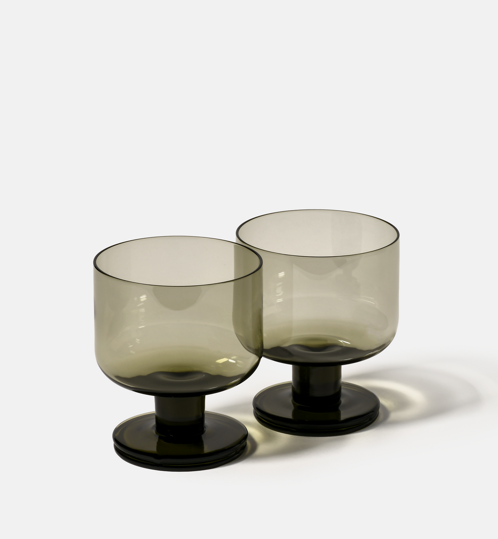 Double 1977 Water Glasses, Smoky, 280 ml