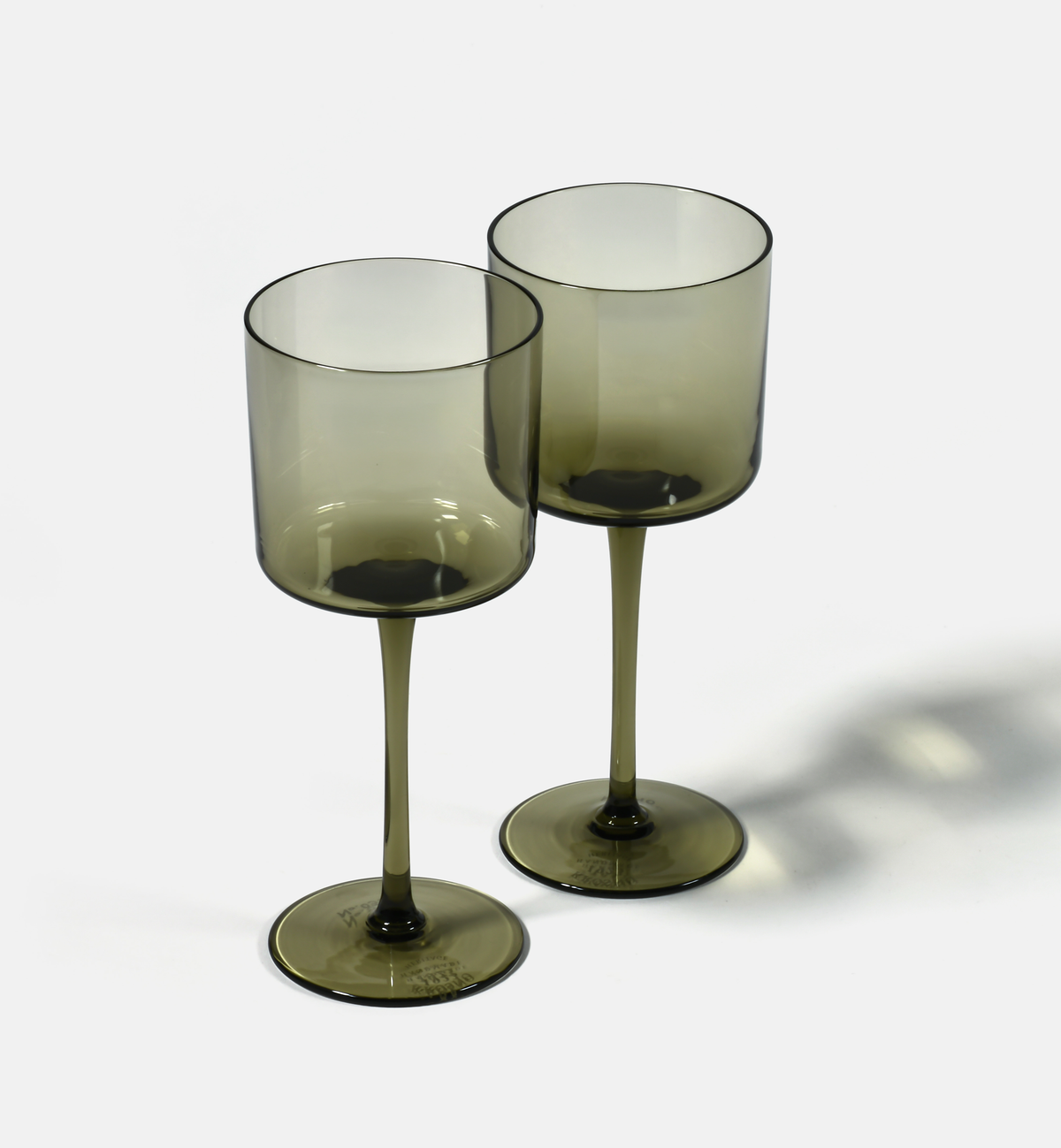 Classic 1968 Crystal White Wine Glasses, Smoky, 250 ml