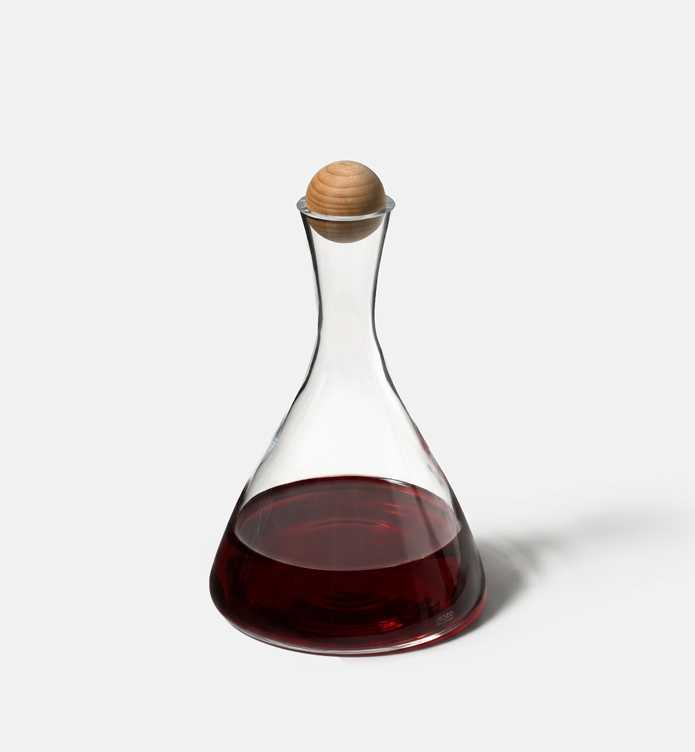 Decanter with Wooden Stopper, 1000 ml