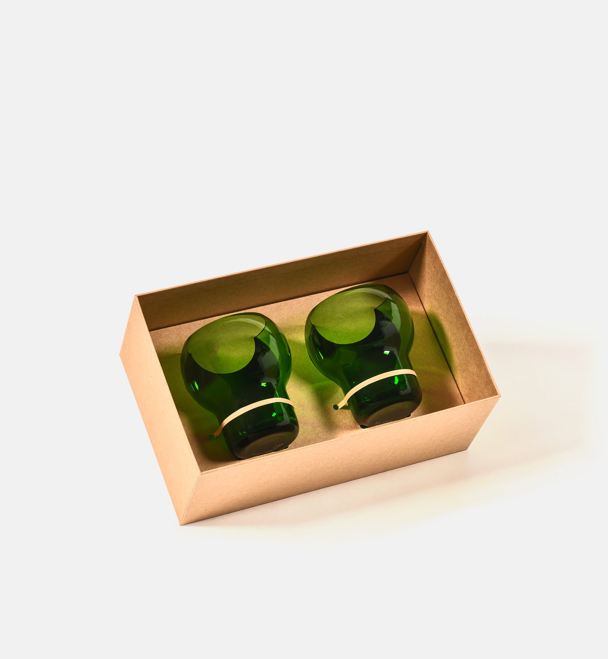 Bubble 1967 Crystal Tumblers, Emerald, 280 ml
