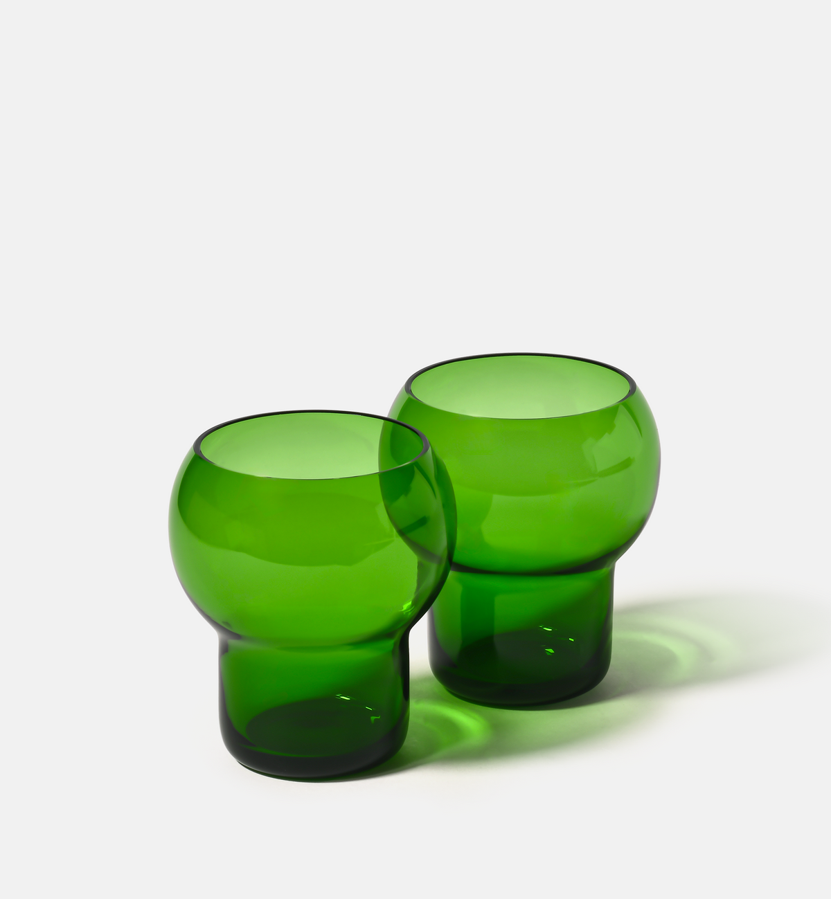 Bubble 1967 Crystal Tumblers, Emerald, 280 ml