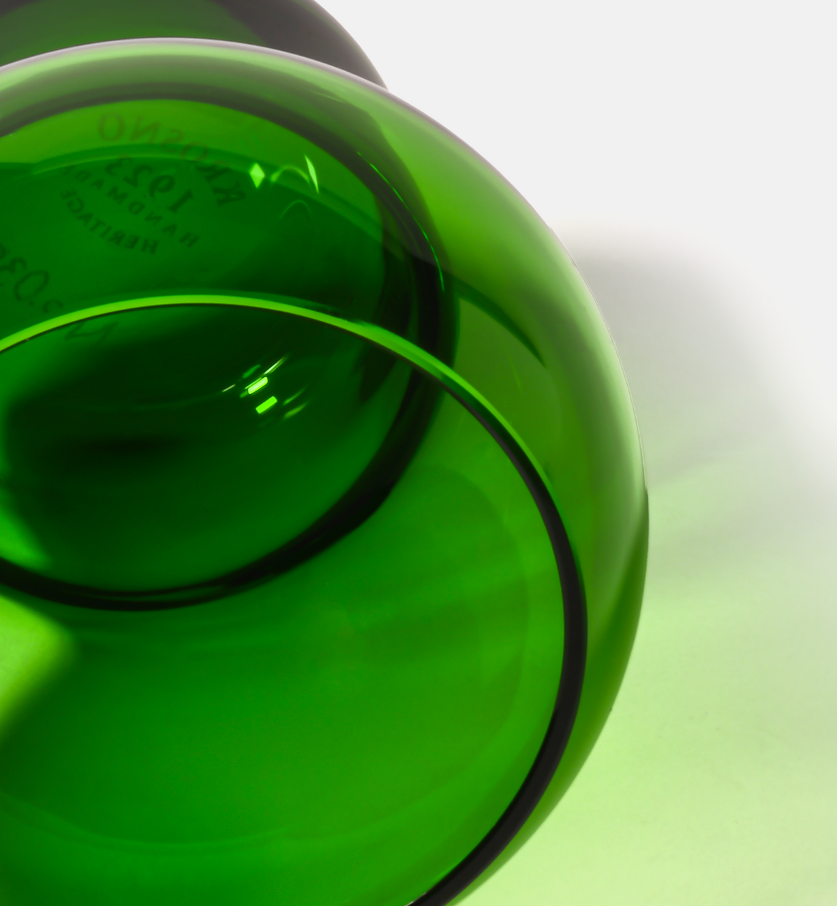 Bubble 1967 Crystal Tumblers, Emerald, 280 ml