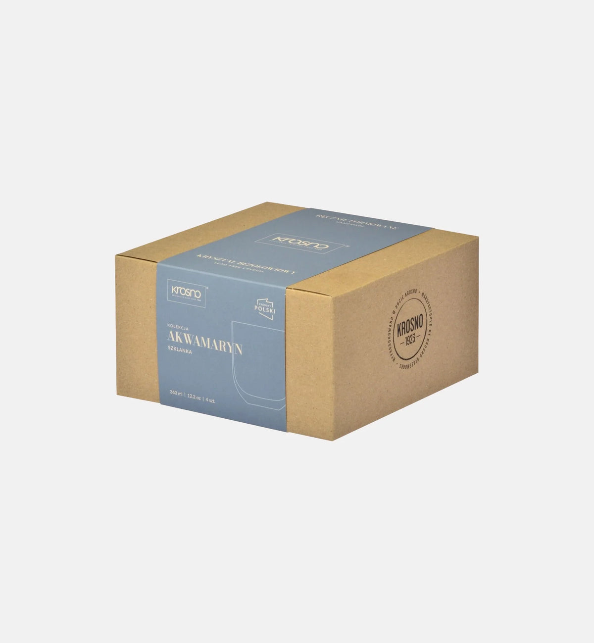 Niskie szklanki Sunset Akwamaryn 360 ml