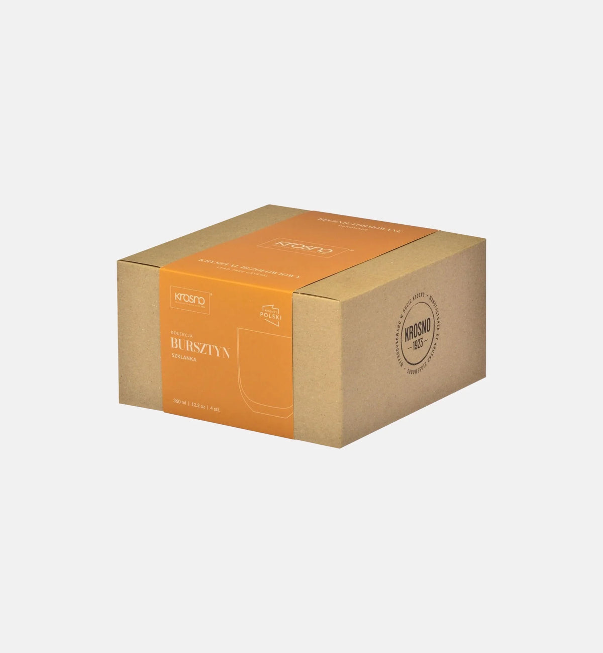 Niskie szklanki Sunset Bursztyn 360 ml