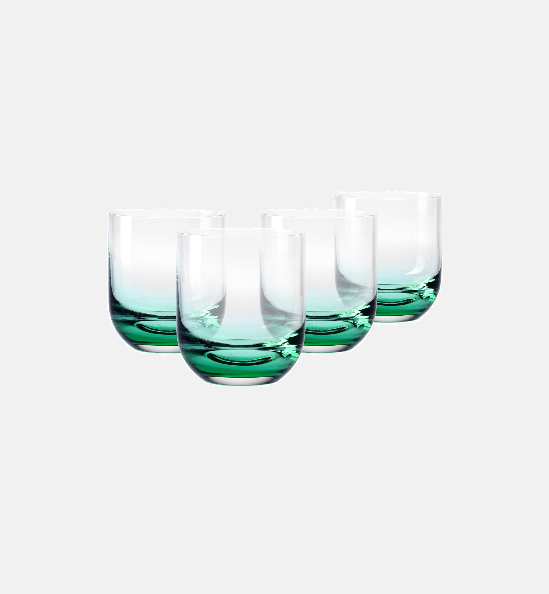 Niskie szklanki SUNSET Szmaragd 360 ml