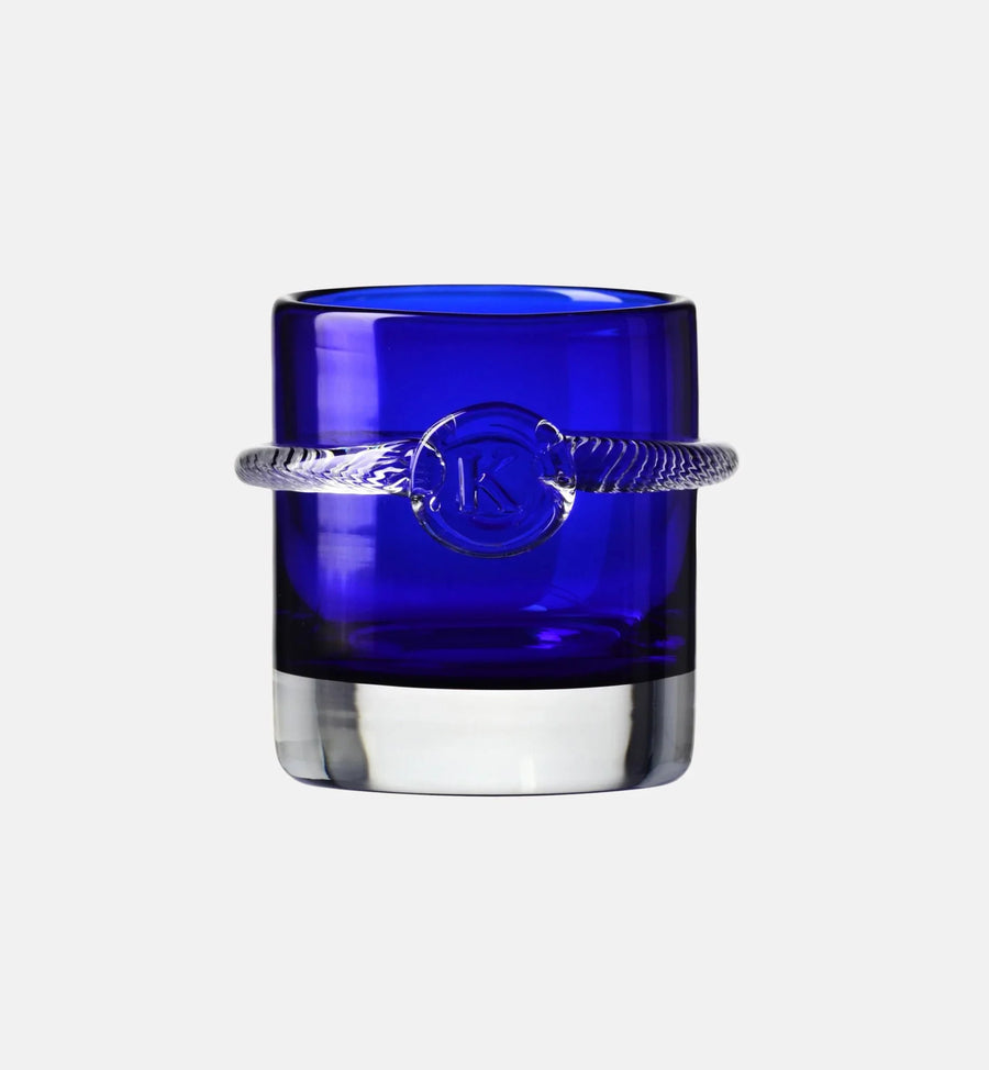 Niskie kryształowe szklanki Aurelia Kobalt 330 ml