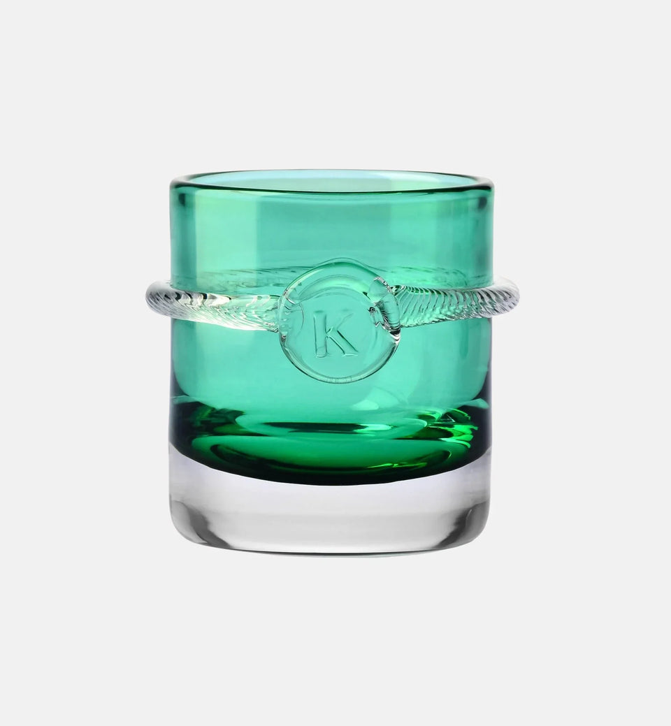 Niskie kryształowe szklanki Aurelia Szmaragd 330 ml