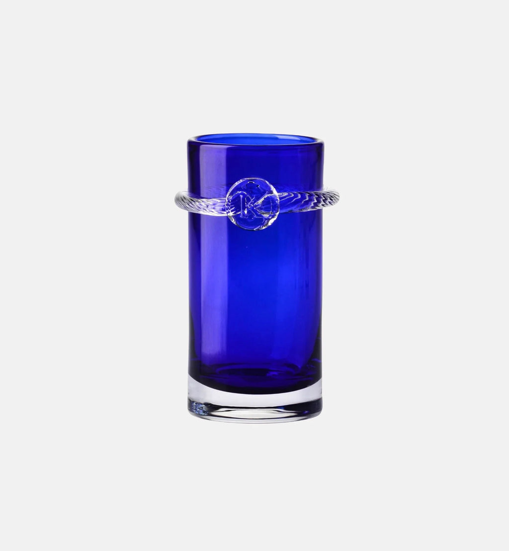 Wysokie kryształowe szklanki Aurelia Kobalt 450 ml