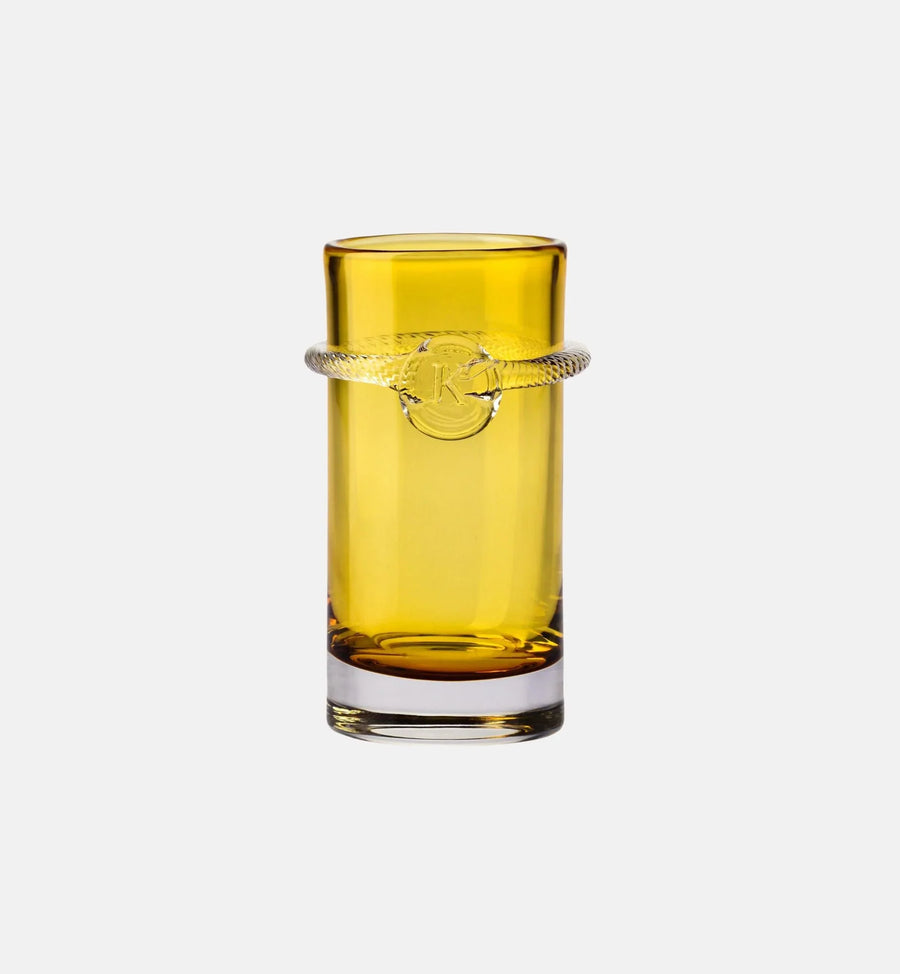 Wysokie kryształowe szklanki Aurelia Bursztyn 450 ml