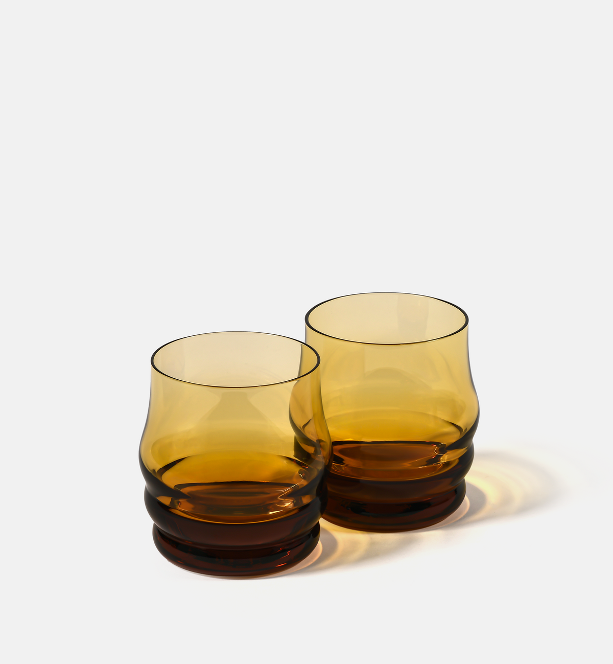 Honey 1958 Crystal Tumblers, Light Amber, 250 ml