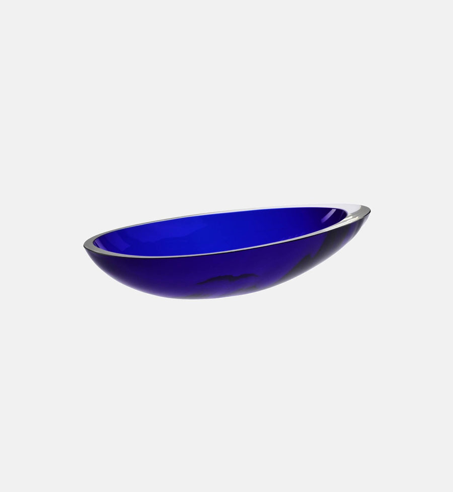 Lupina Crystal Serving Bowl, Cobalt, 32 cm