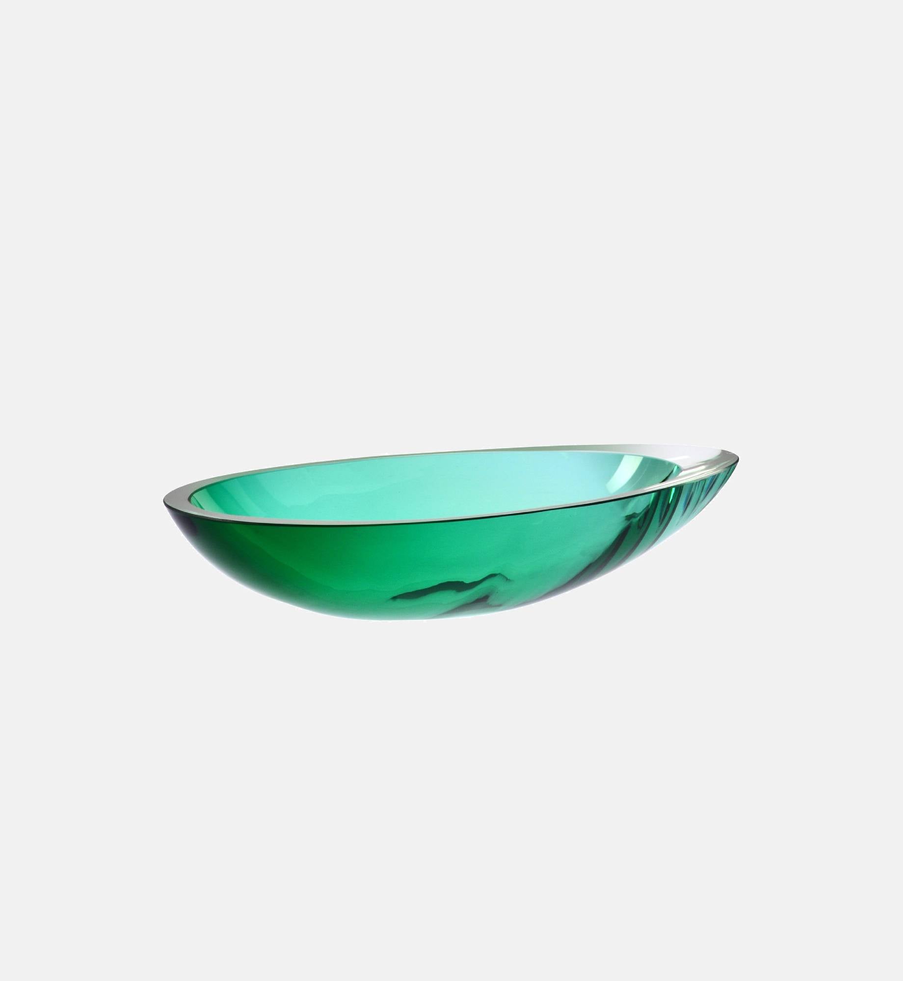 Kristall-Salatschale Lupina, Smaragd, 32 cm – 1 Stk. – Offizieller KROSNO Shop