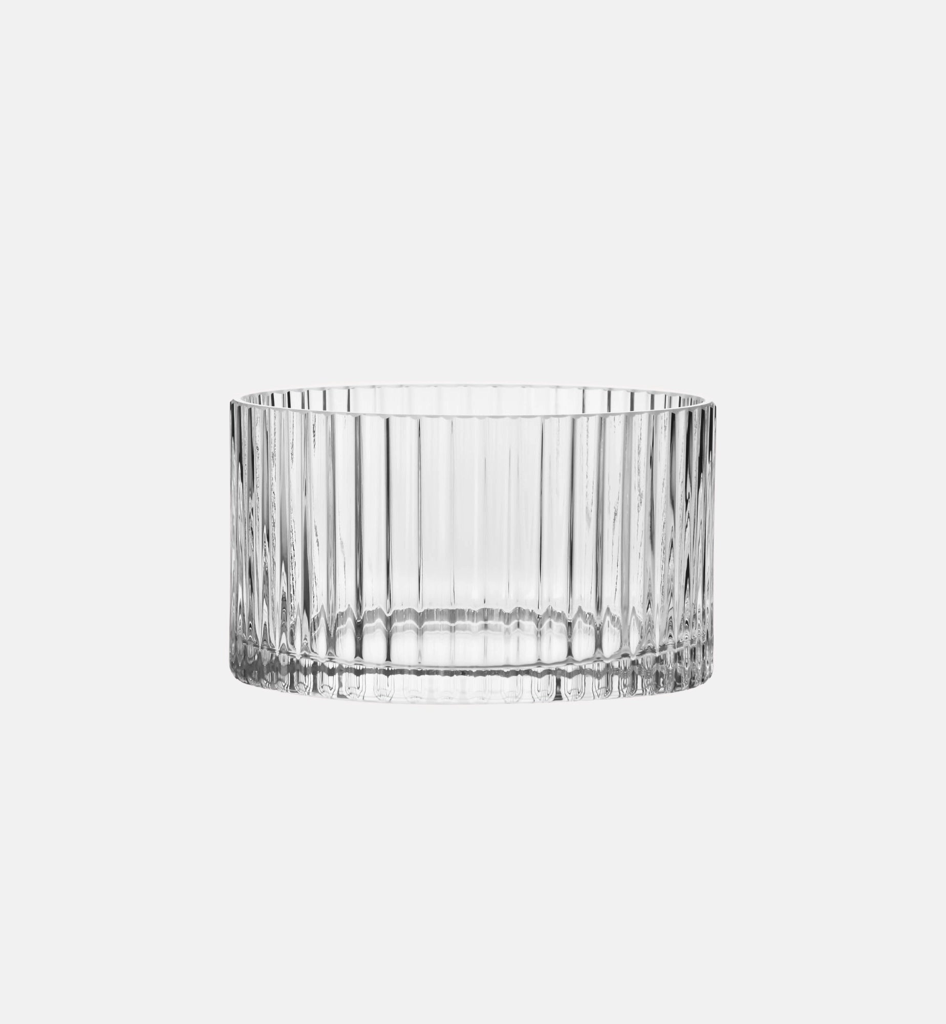 Geriffelte Salatschale 16 cm – 1 Stk., Farblos – Offizieller KROSNO Shop