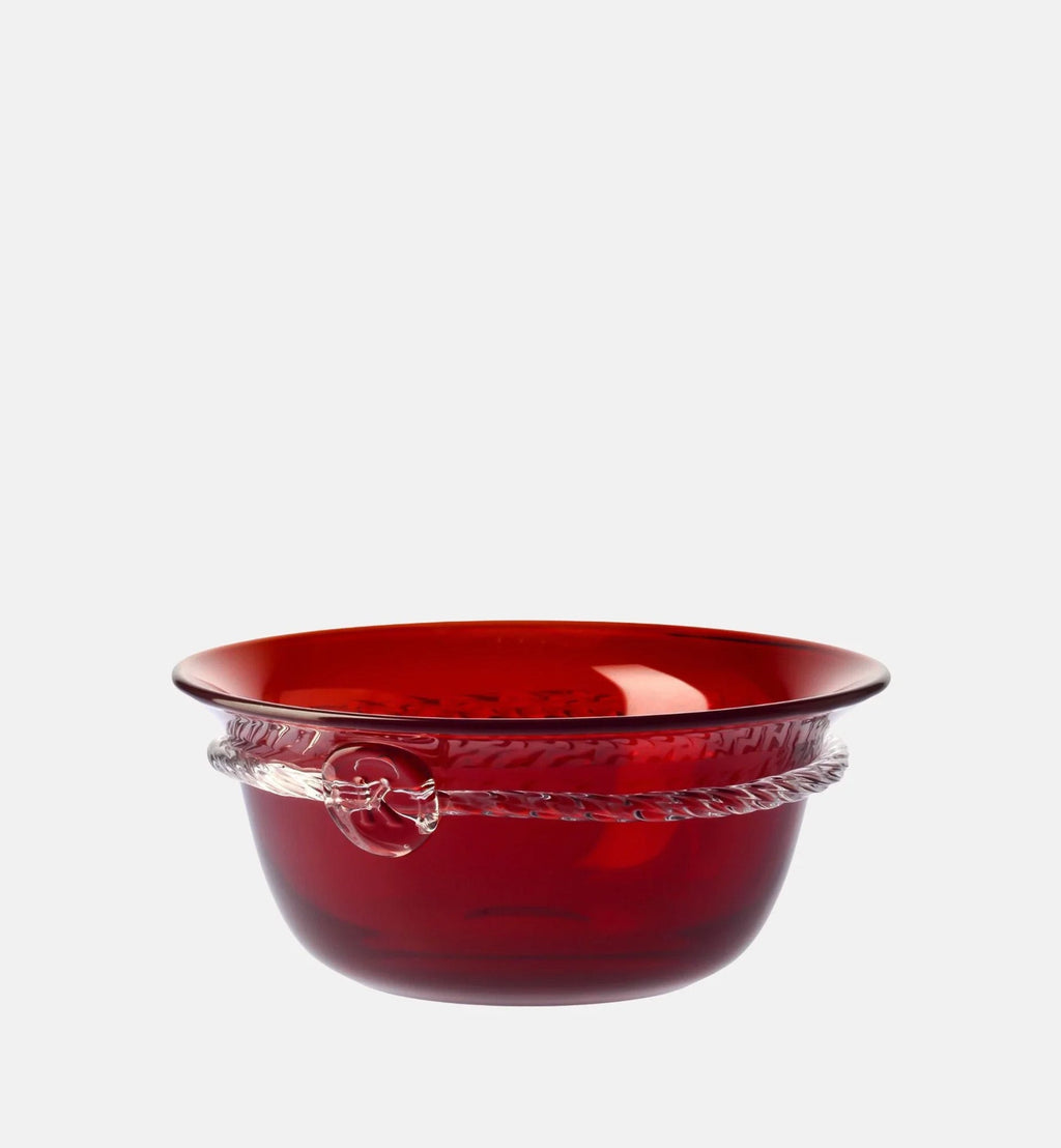 Aurelia Crystal Serving Bowl, Ruby, 25 cm