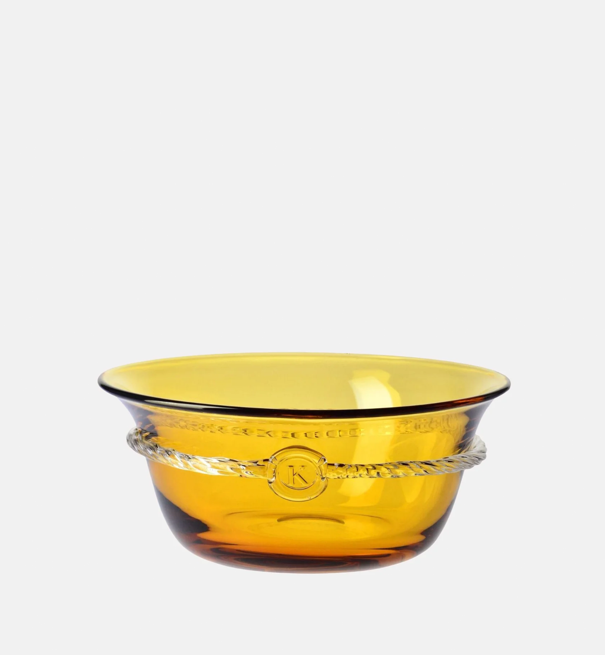 Kristall-Salatschale Aurelia, Bernstein, 25 cm – 1 Stk. – Offizieller KROSNO Shop