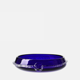 Aurelia Crystal Serving Bowl, Cobalt, 31 cm