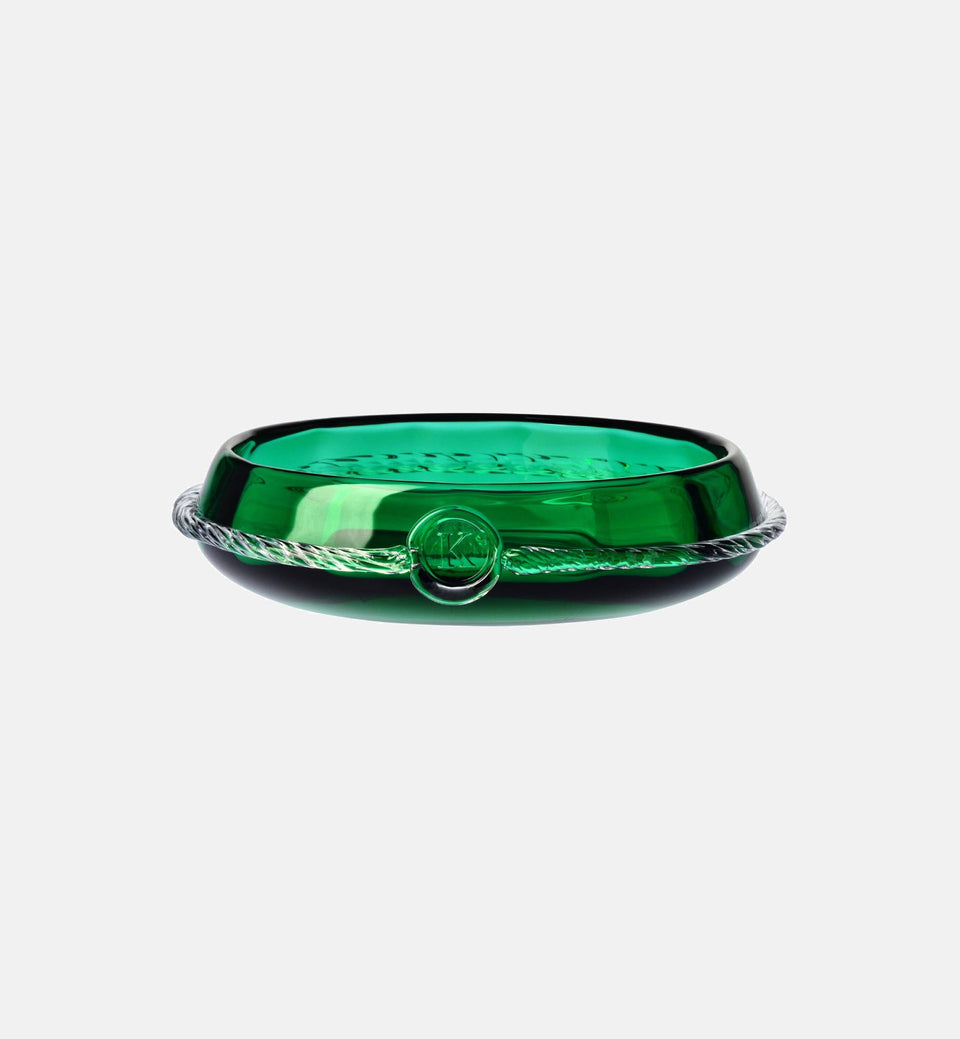 Aurelia Crystal Serving Bowl, Emerald, 31 cm