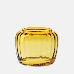 Ballerina Candle Holder, Amber, 12 cm