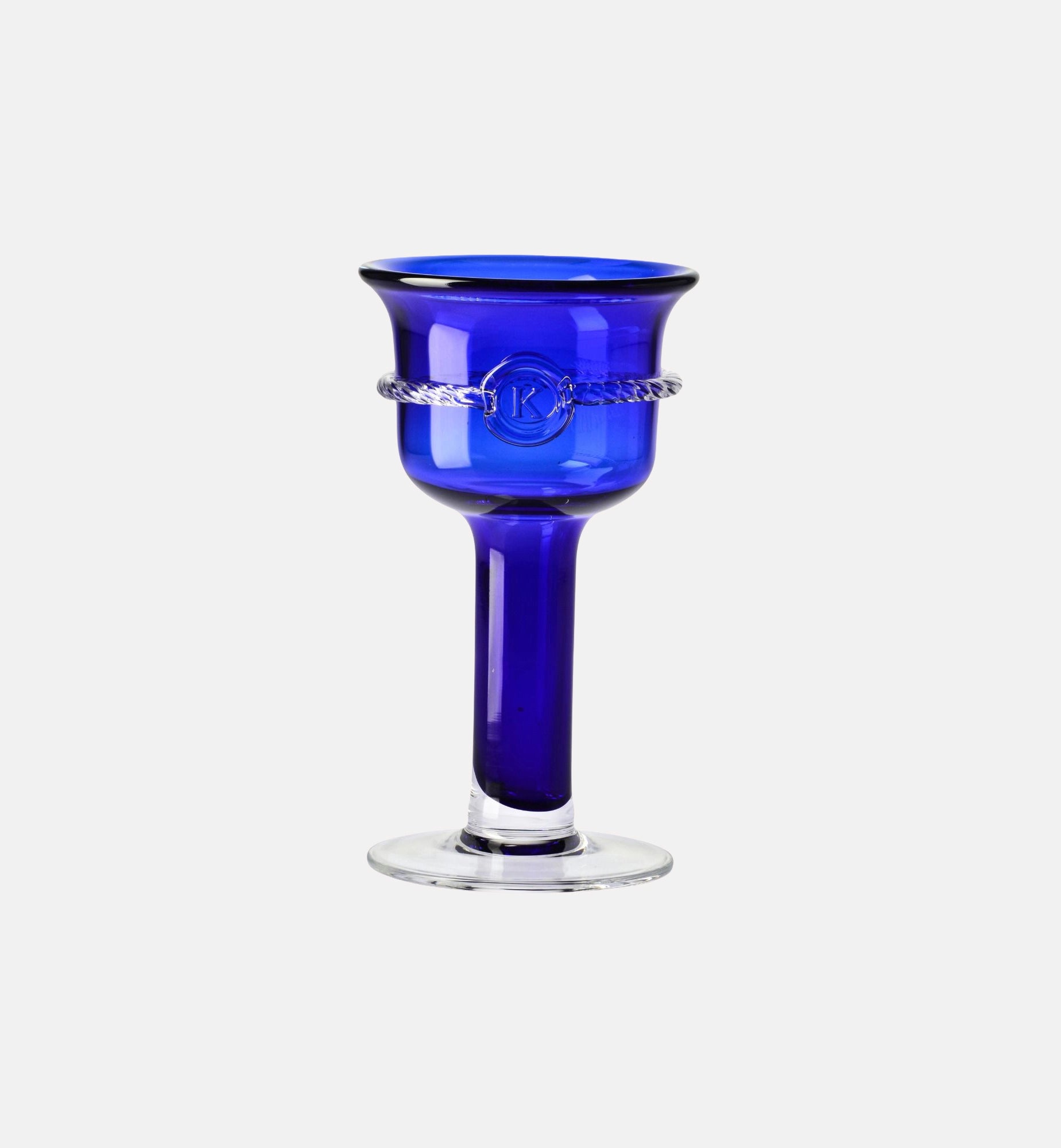 Kristall-Kerzenhalter Aurelia, Kobalt, 25 cm – 1 Stk. – Offizieller KROSNO Shop