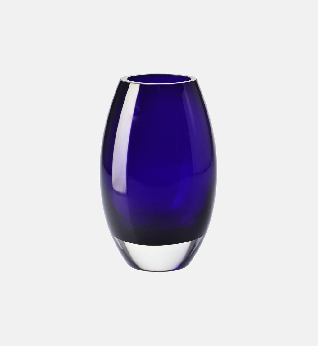 The Bullet Crystal Vase, Cobalt, 23.5 cm
