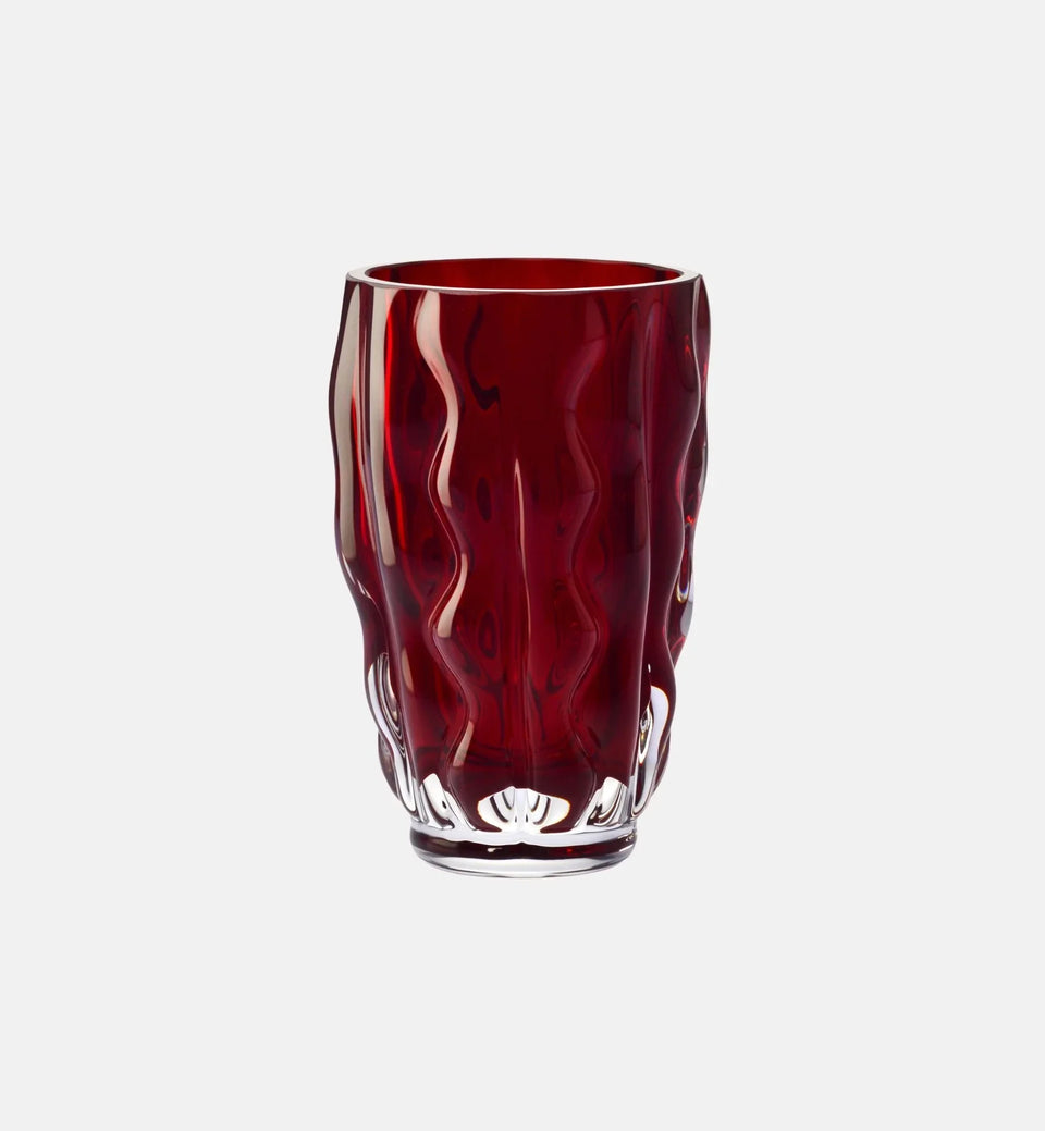 The Palace 3950 Crystal Vase, Ruby, 20.5 cm