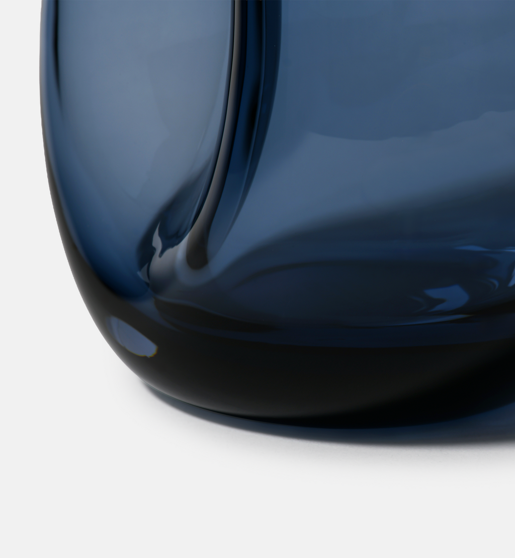 Flow Vase, Navy, 20 cm