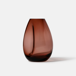Flow Vase, Burgundy, 20 cm