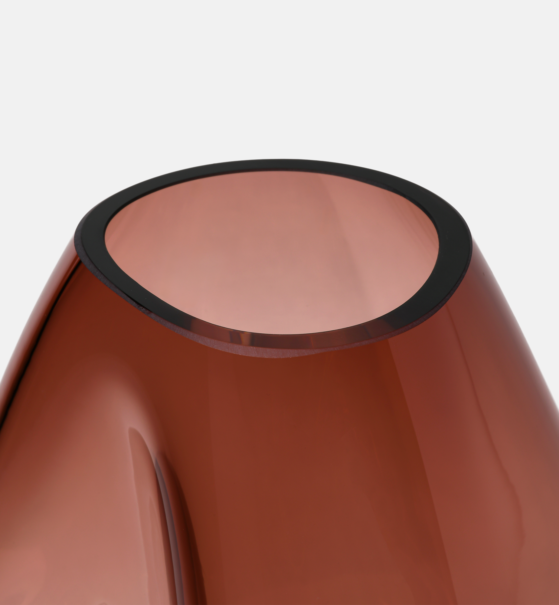 Flow Vase, Burgundy, 20 cm