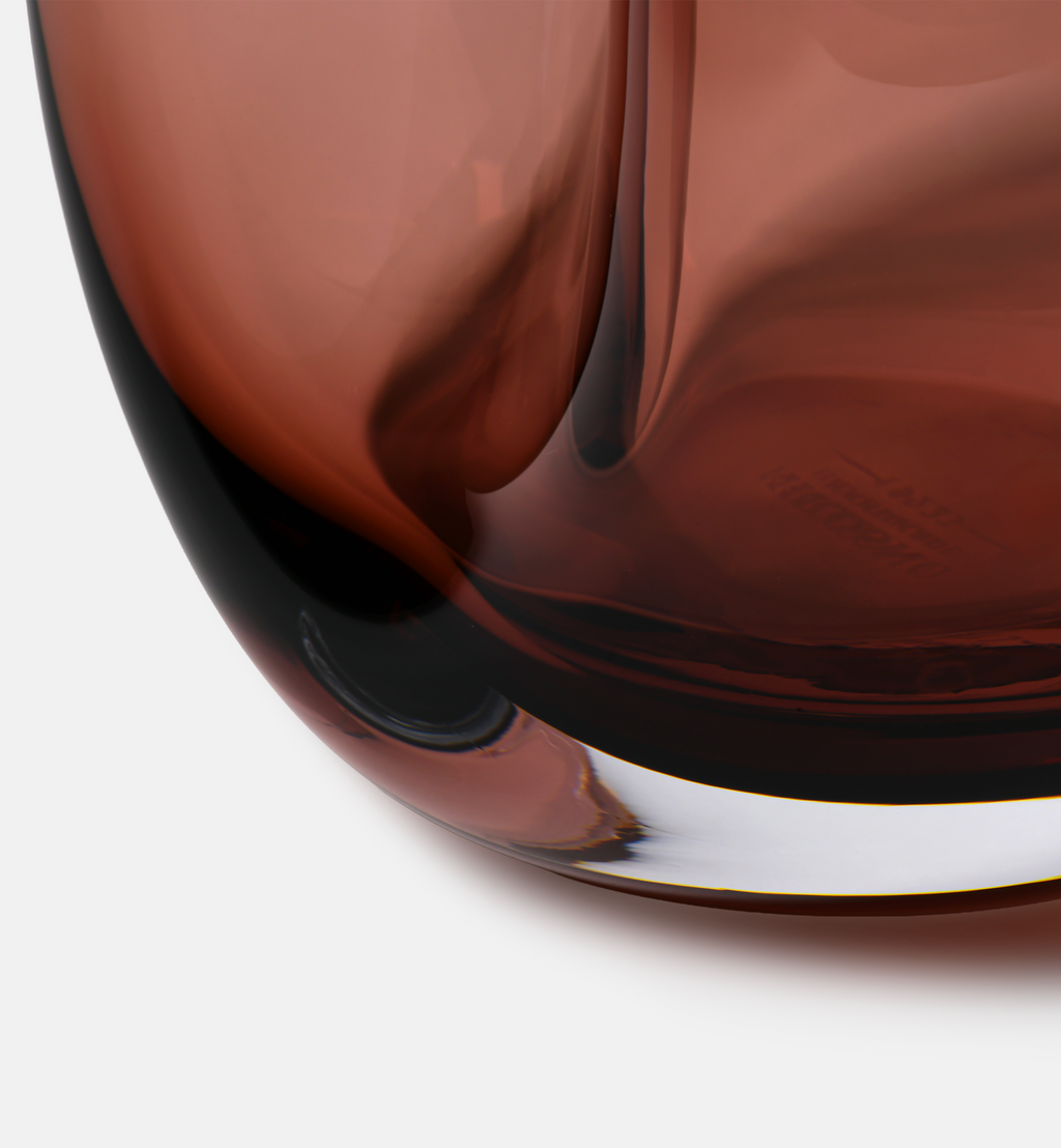 Flow Vase, Burgundy, 20 cm