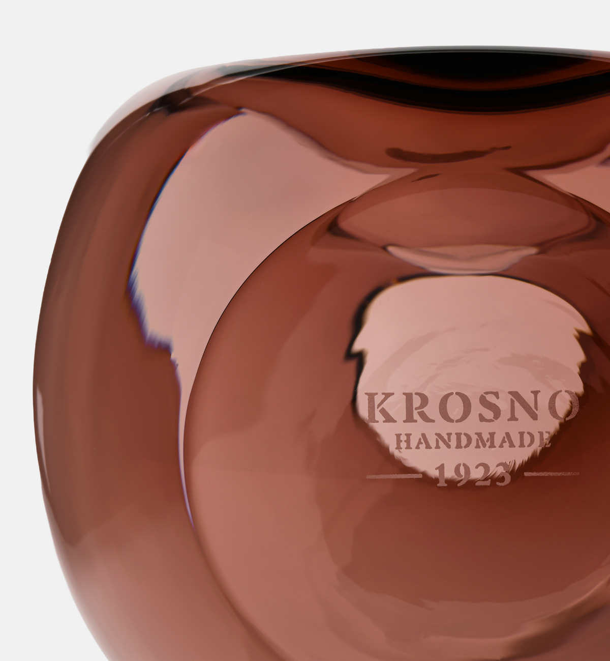 Flow Vase, Burgundy, 20 cm