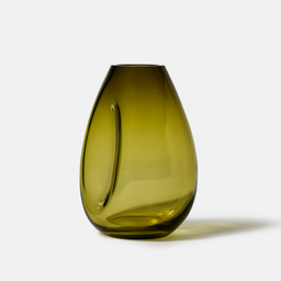 Flow Vase, Olive, 20 cm