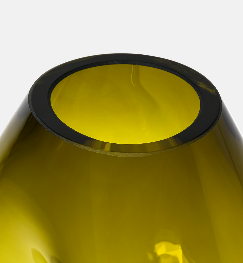 Flow Vase, Olive, 20 cm