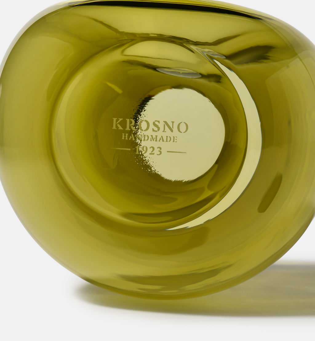 Flow Vase, Olive, 20 cm