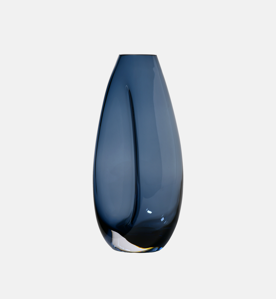 Flow Vase, Navy, 28 cm