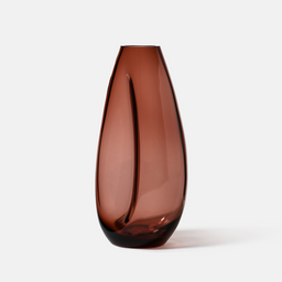 Flow Vase, Burgundy, 28 cm