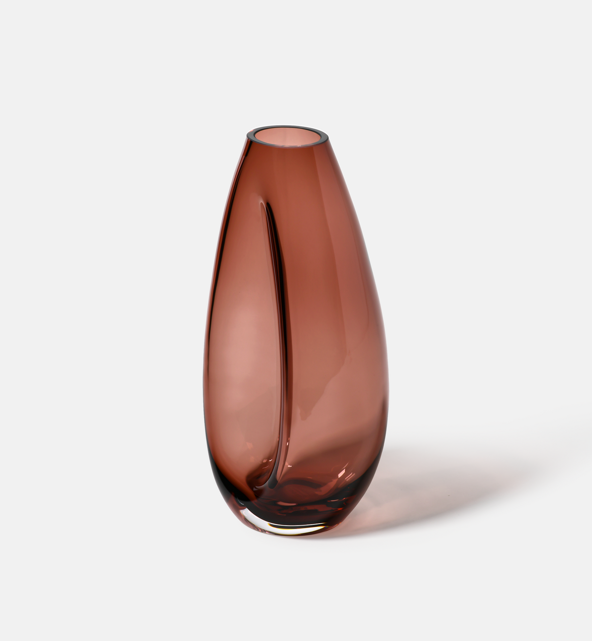 Flow Vase, Burgundy, 28 cm