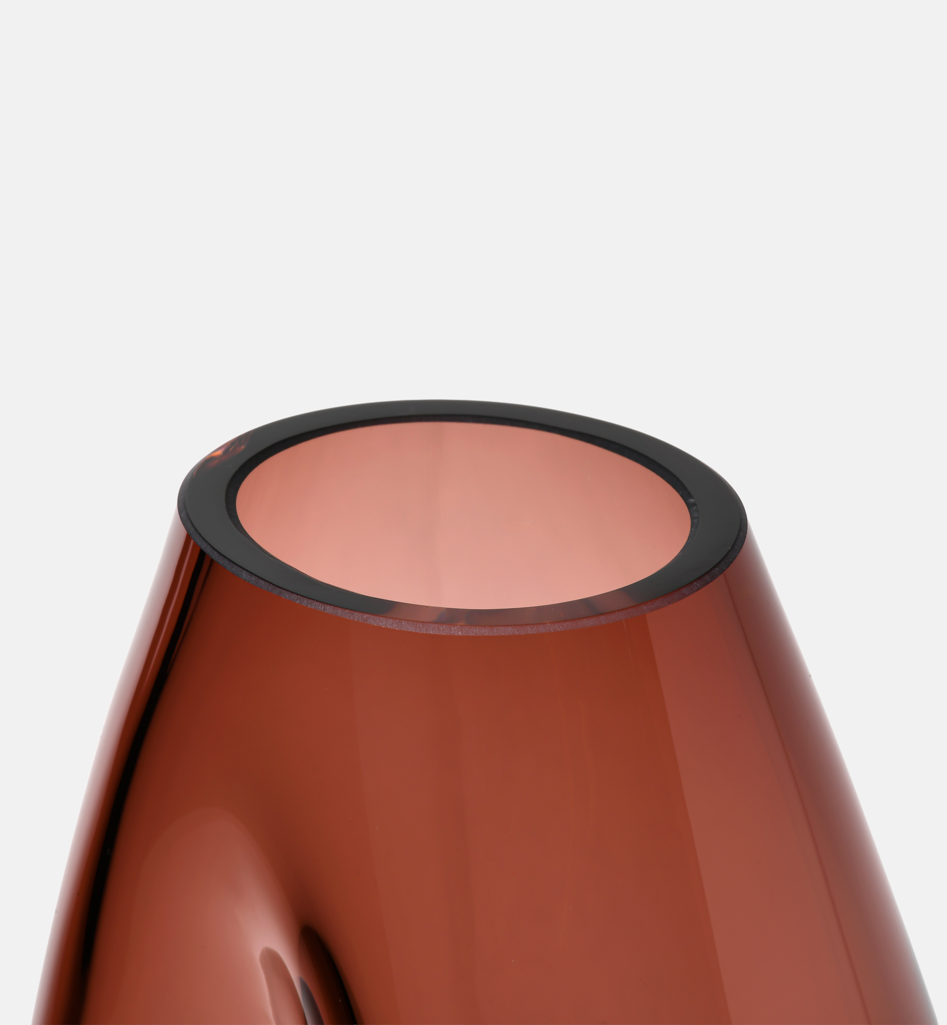 Flow Vase, Burgundy, 28 cm