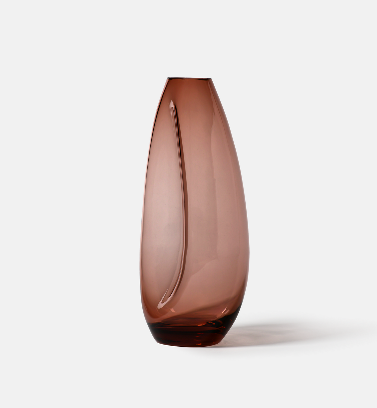 Flow Vase, Burgundy, 32 cm